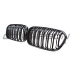BMW F20 1 SERIES LCI DOUBLE SLAT GLOSS BLACK GRILLES