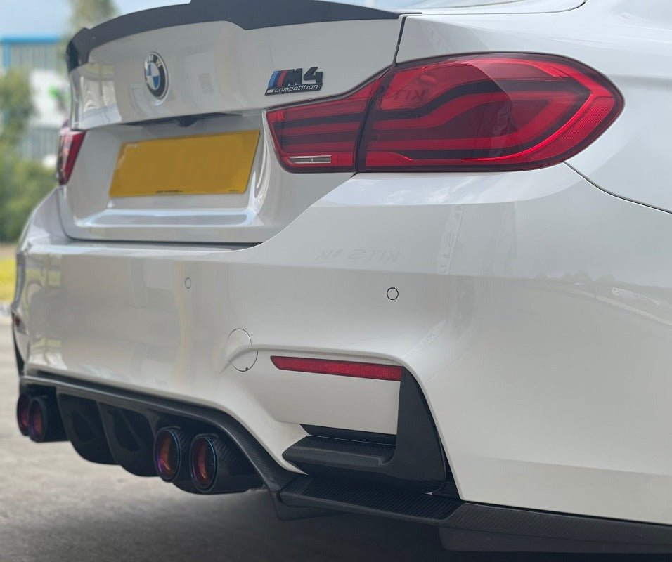 BMW M3 & M4 (F80 F82 F83) Gloss Black Diffuser 3pcs - V STYLE