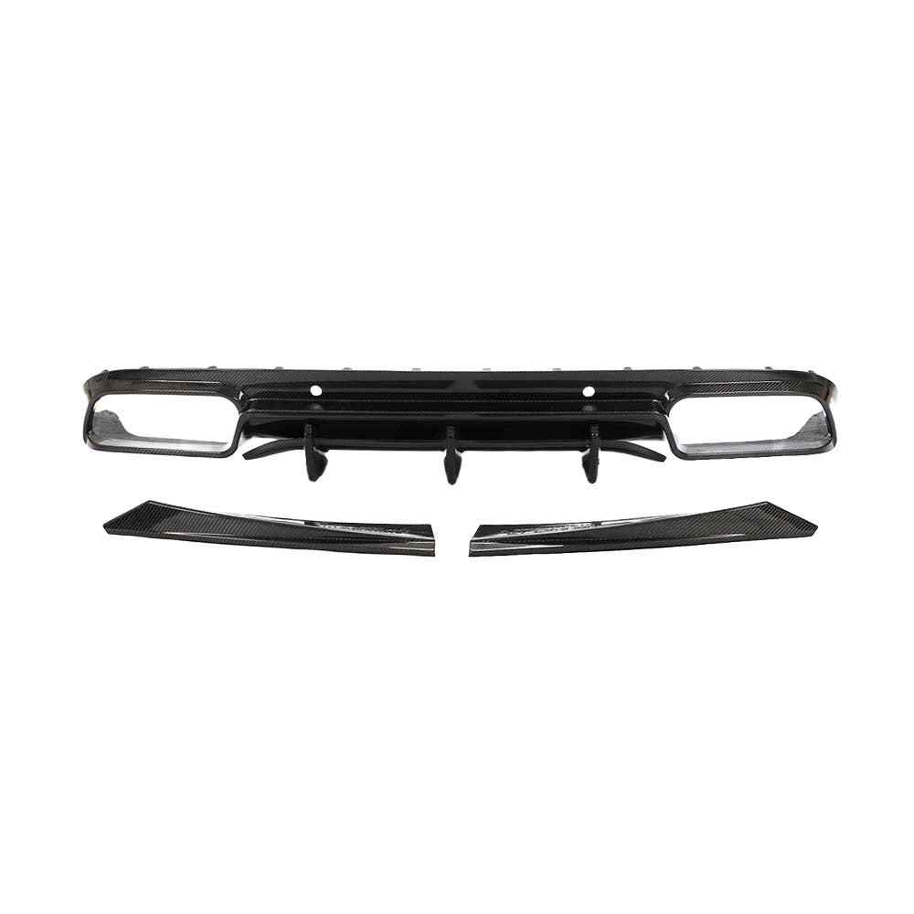 MERCEDES W205 C63 FACELIFT COUPE/CONVERTIBLE 2DR CARBON FIBRE DIFFUSER V2 - CT DESIGN