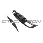 MERCEDES W205 C63 FACELIFT COUPE/CONVERTIBLE 2DR CARBON FIBRE DIFFUSER V2 - CT DESIGN