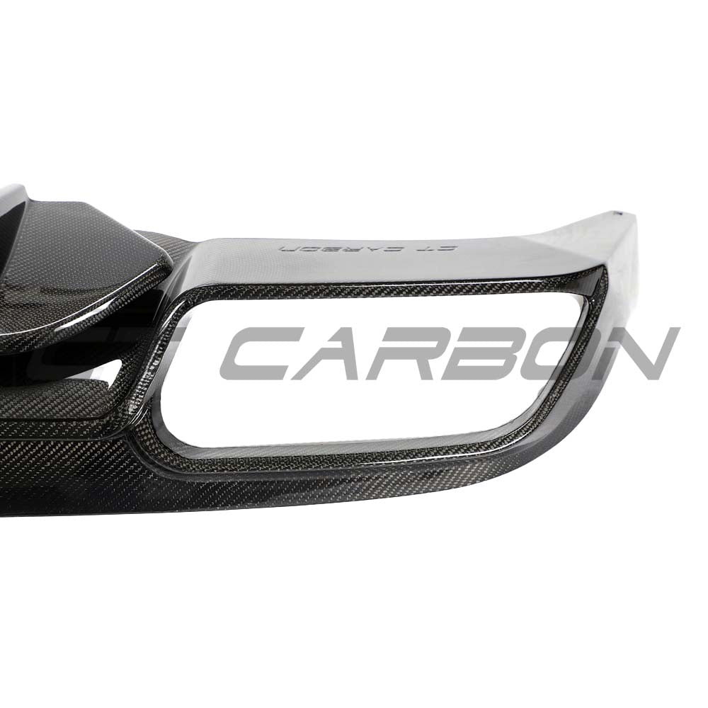MERCEDES W205 C63 FACELIFT COUPE/CONVERTIBLE 2DR CARBON FIBRE DIFFUSER V2 - CT DESIGN