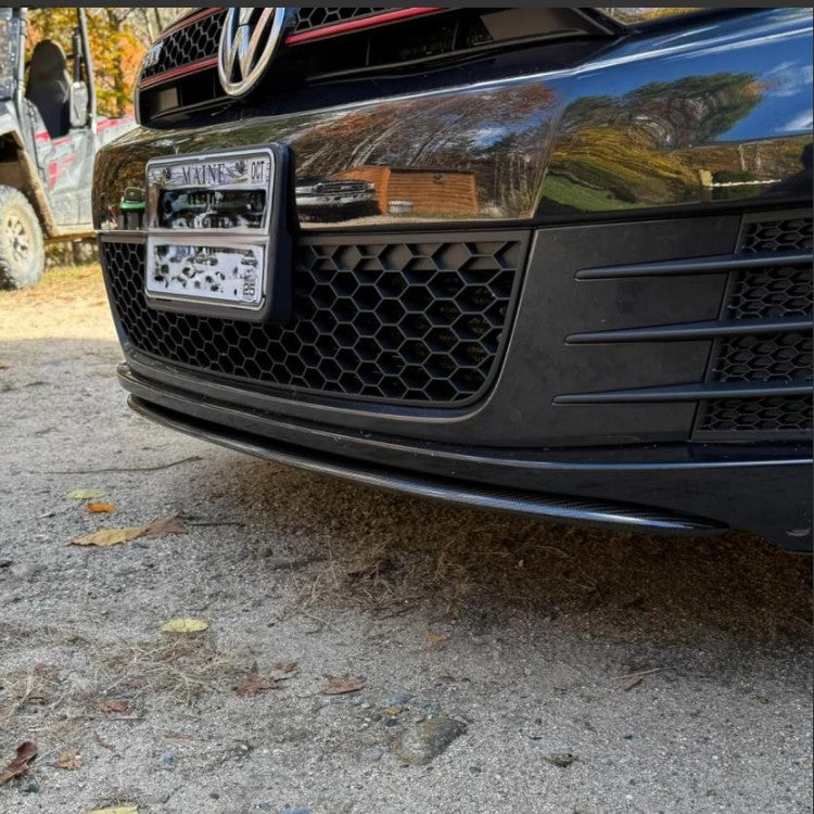OEM Style Carbon Fibre Front Splitter for VW Golf MK6 GTI 08-13