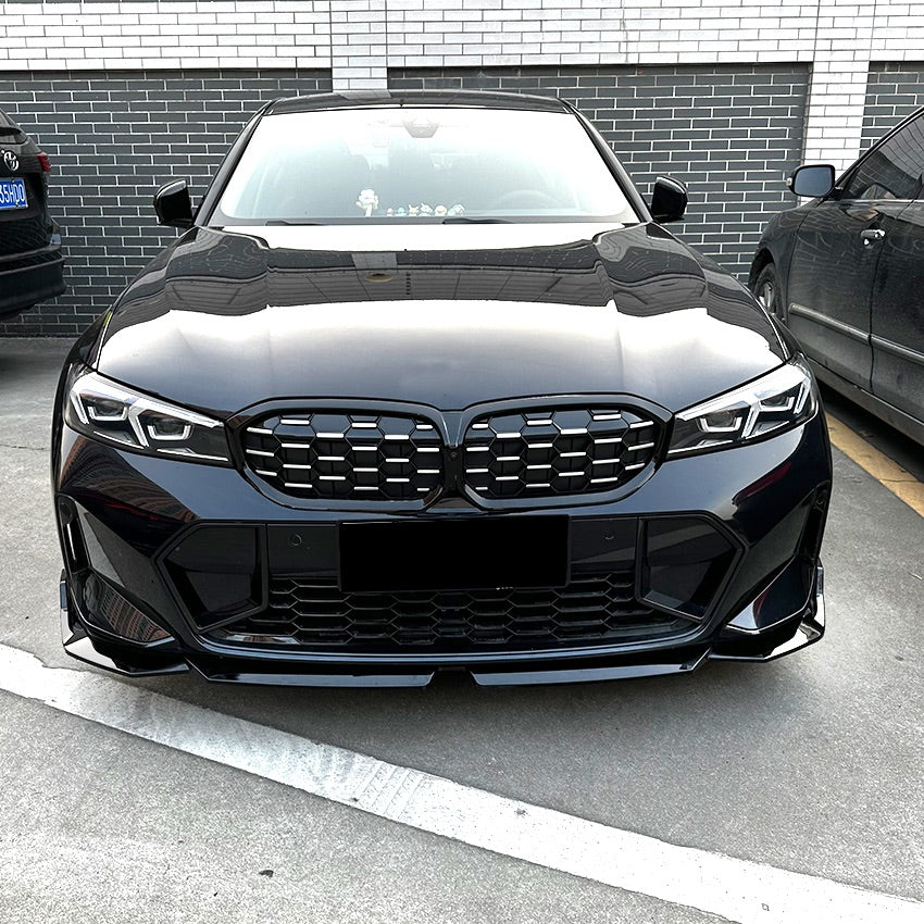 MP Style Gloss Black Front Splitter for BMW 3 Series G20 G21 LCI 23-Present