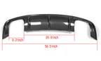 Carbon Fibre Rear Diffuser (Quad Exhaust) for Audi A3 S Line S3 Saloon 13-15