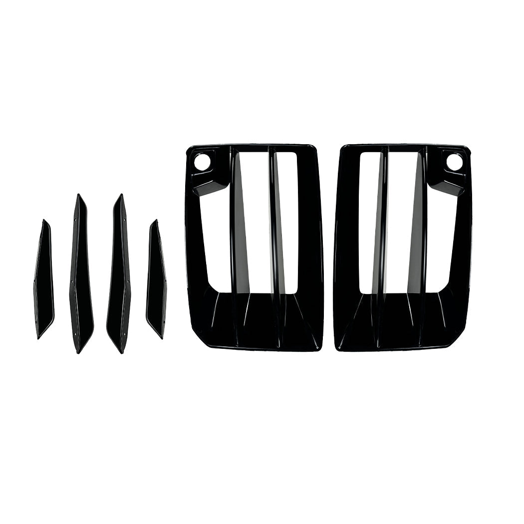 Gloss Black Front Canards for BMW G87 M2 23-Present