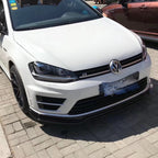 RZ Style Gloss Black Front Splitter for VW Golf MK7 R-LINE / R 13-16