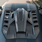LAMBORGHINI REVUELTO CARBON FIBRE ENGINE COVER & ROOF SCOOP - CT DESIGN