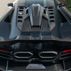 LAMBORGHINI REVUELTO CARBON FIBRE ENGINE COVER & ROOF SCOOP - CT DESIGN