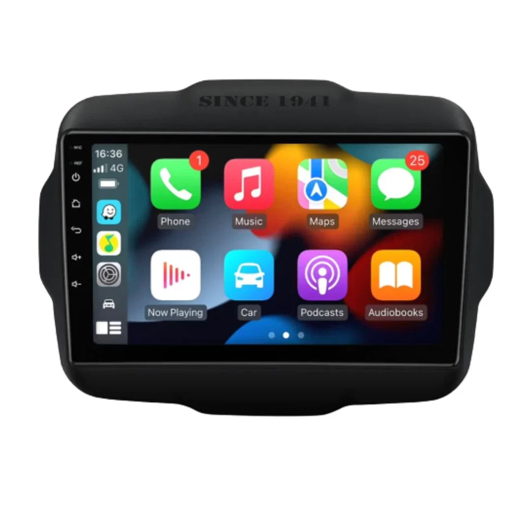 Jeep Renegade Apple Carplay / Android Auto 9" Stereo Upgrade 2014-2021