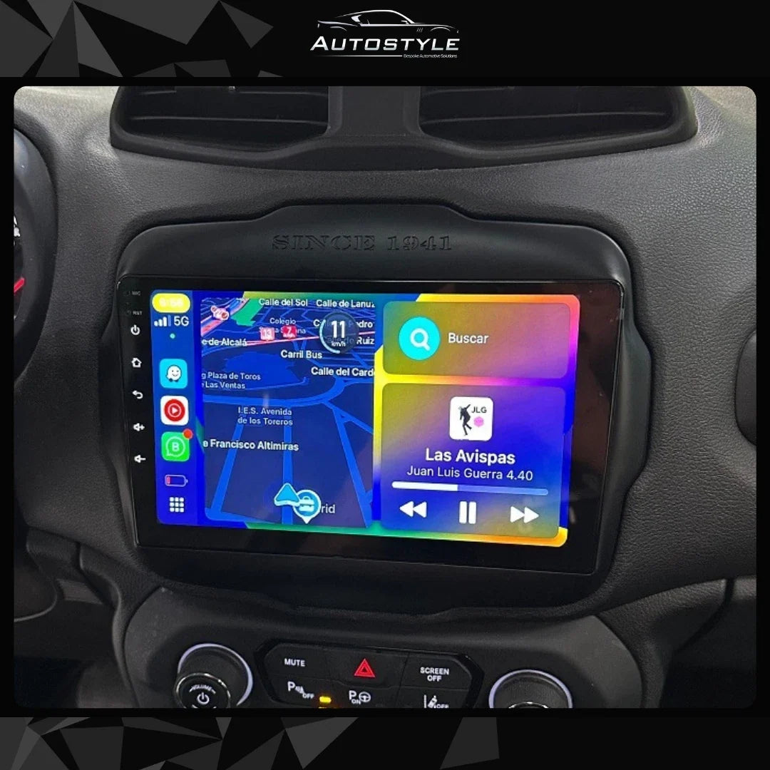 Jeep Renegade Apple Carplay / Android Auto 9" Stereo Upgrade 2014-2021