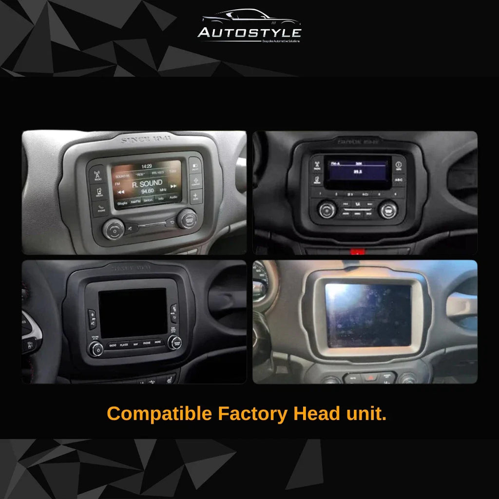 Jeep Renegade Apple Carplay / Android Auto 9" Stereo Upgrade 2014-2021