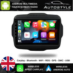Jeep Renegade Apple Carplay / Android Auto 9" Stereo Upgrade 2014-2021