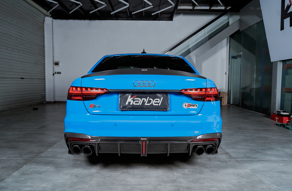 KARBEL - AUDI A4 S LINE / S4 B9 B9.5 CARBON FIBRE REAR SPOILER V2