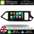 Kia Picanto Apple Carplay / Android Auto 9" Stereo Upgrade 2011-2017