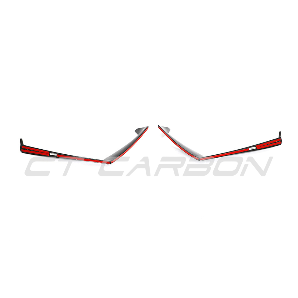 LAMBORGHINI HURACAN LP-610 CARBON FIBRE FRONT BUMPER TRIM - CT DESIGN