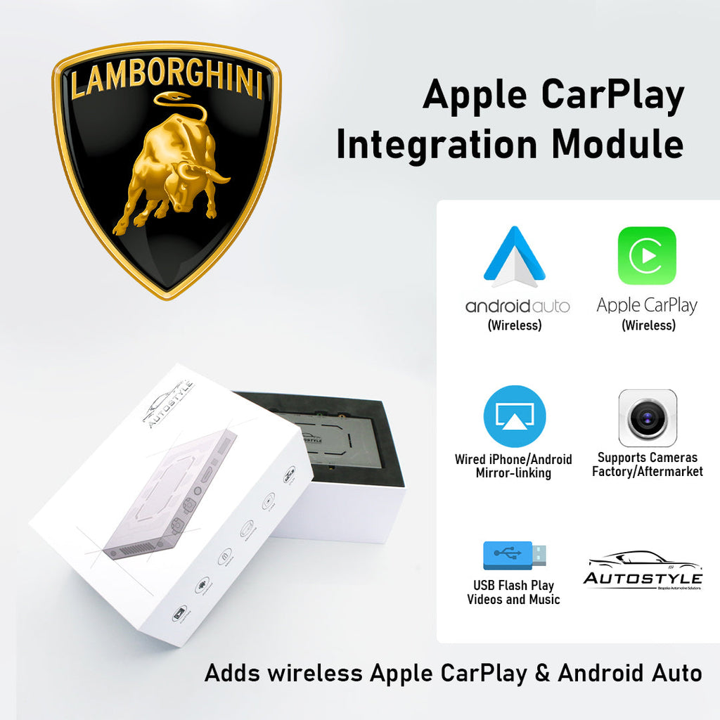 Wireless Apple CarPlay/Android Auto for Lamborghini Aventador with MMI 3G
