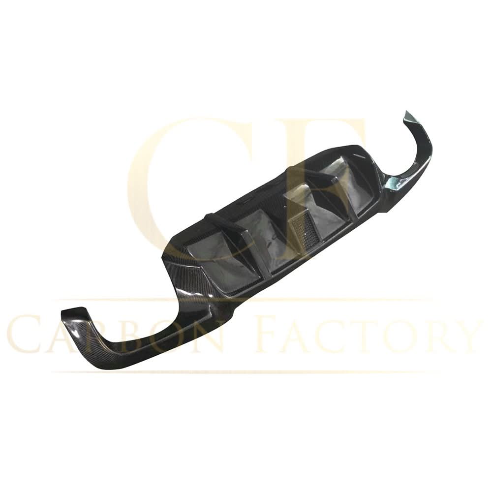LED Style Carbon Fibre Rear Diffuser for BMW F10 5 Series 10-17