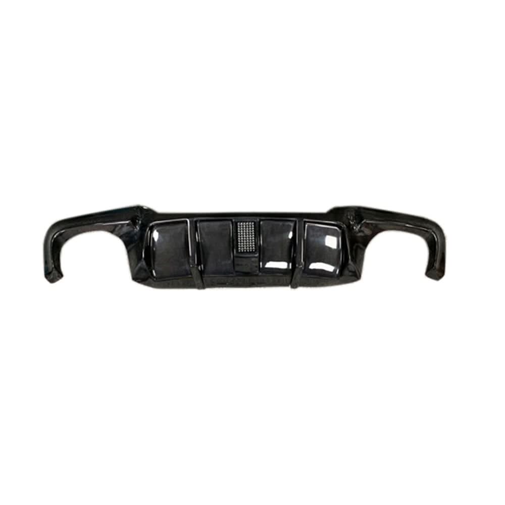LED Style Carbon Fibre Rear Diffuser for BMW F10 5 Series 10-17