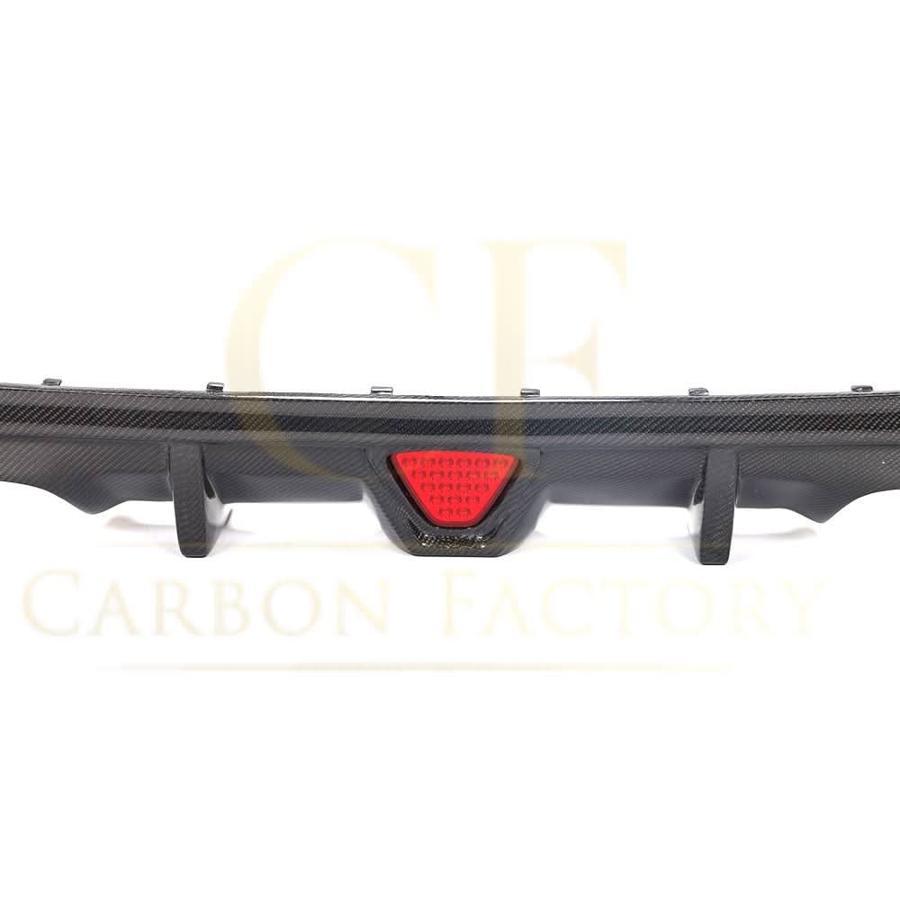 LED Style Carbon Fibre Rear Diffuser for BMW F22 2 Series M Sport 14-21