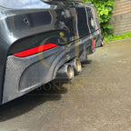 LED Style Carbon Fibre Rear Diffuser for BMW F22 2 Series M Sport 14-21