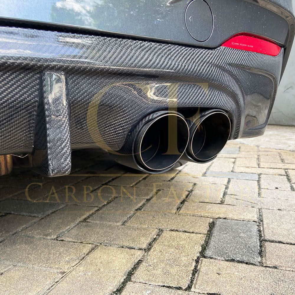 LED Style Carbon Fibre Rear Diffuser for BMW F22 2 Series M Sport 14-21