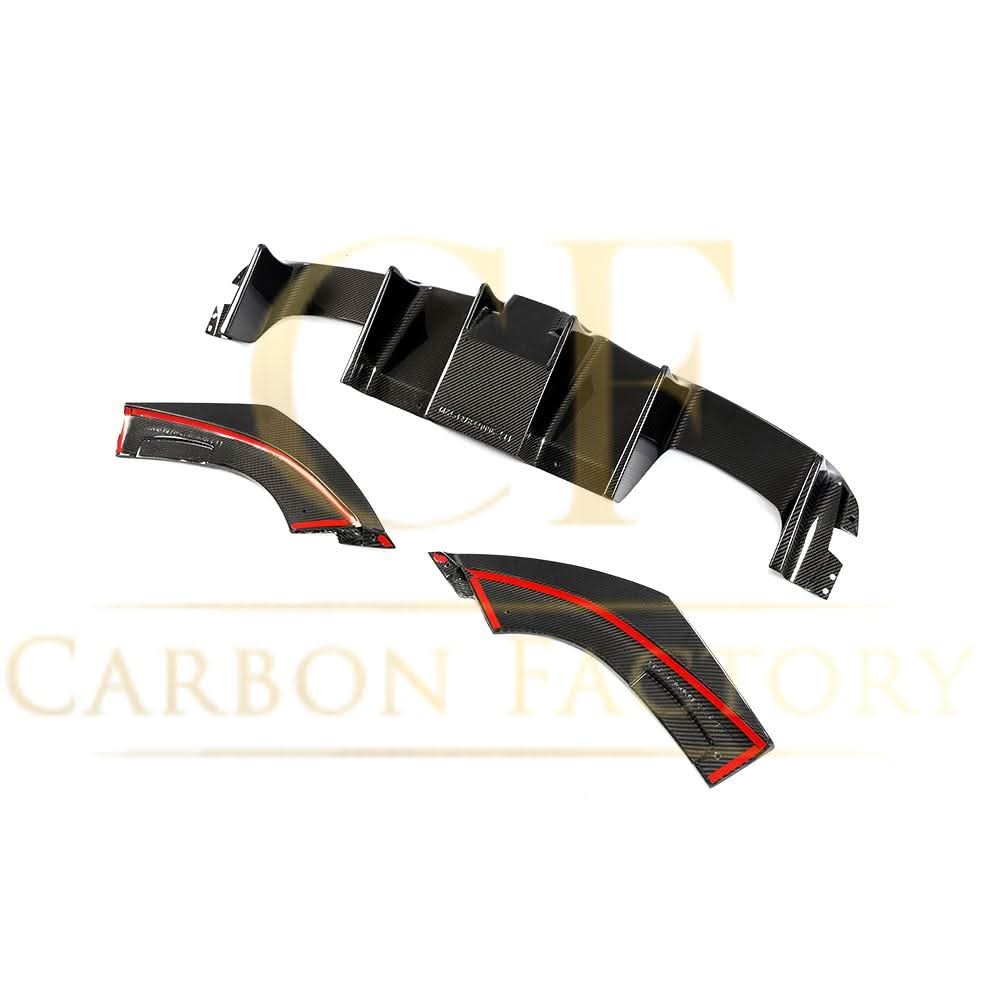 LED Style Carbon Fibre Rear Diffuser for BMW F87 F87C M2 16-21