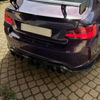 LED Style Carbon Fibre Rear Diffuser for BMW F87 F87C M2 16-21