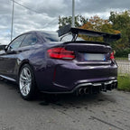 LED Style Carbon Fibre Rear Diffuser for BMW F87 F87C M2 16-21