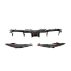 LED Style Carbon Fibre Rear Diffuser for BMW F87 F87C M2 16-21