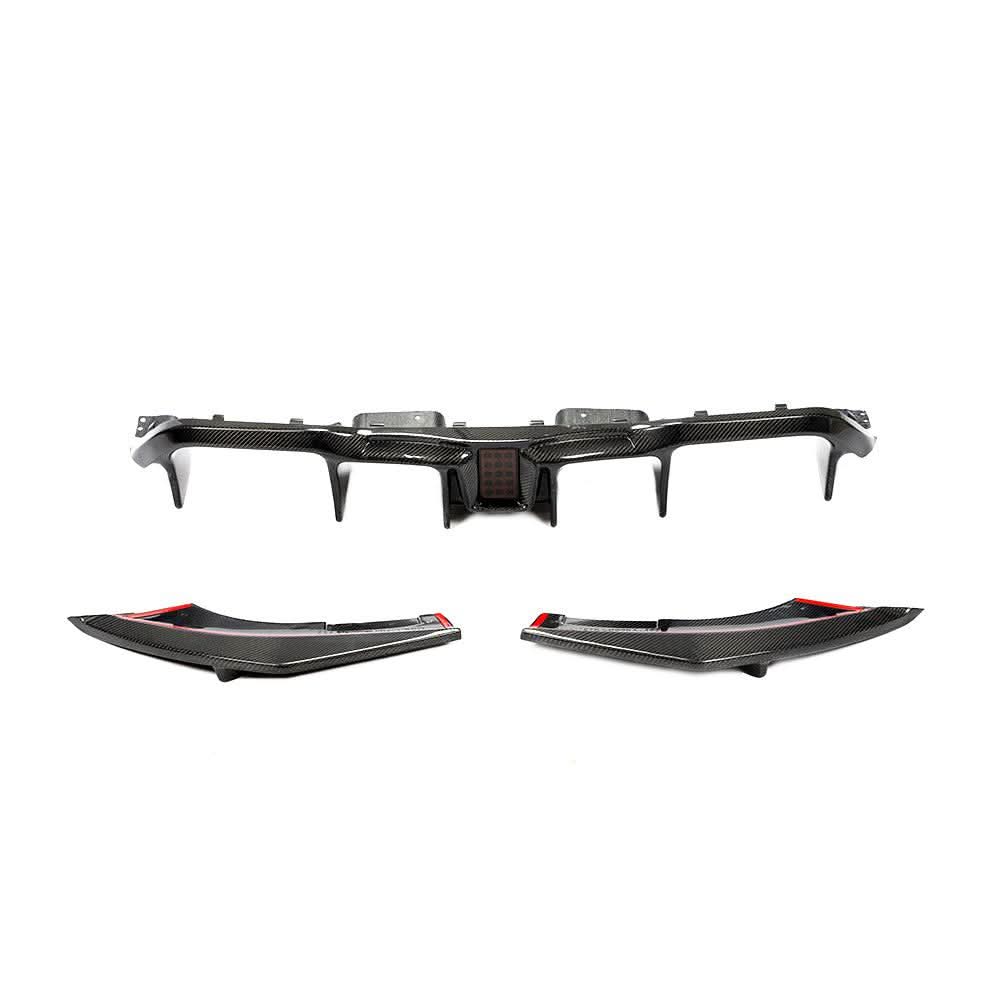 LED Style Carbon Fibre Rear Diffuser for BMW F87 F87C M2 16-21