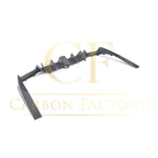 LED Style Carbon Fibre Rear Diffuser + Exhaust tips for Mercedes W213 E Class Saloon 16-20