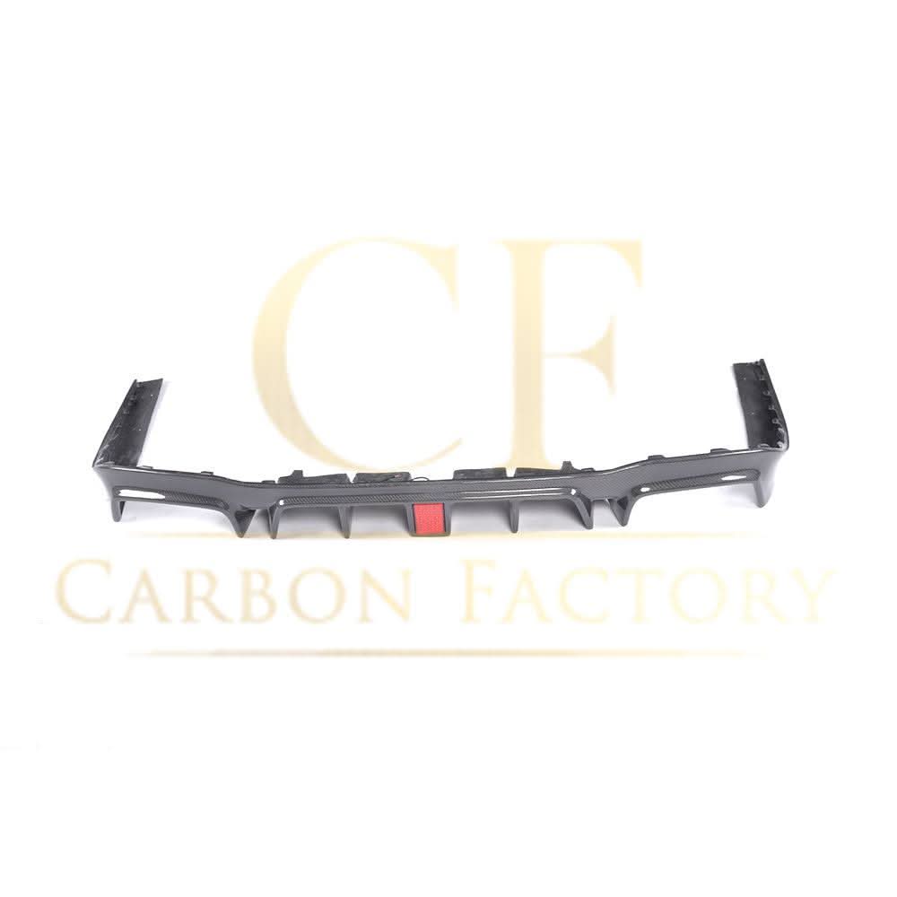 LED Style Carbon Fibre Rear Diffuser + Exhaust tips for Mercedes W213 E Class Saloon 16-20