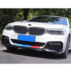 M5 Style Gloss Black Front Splitter for BMW G30 G31 5 Series Pre-LCI 17-20