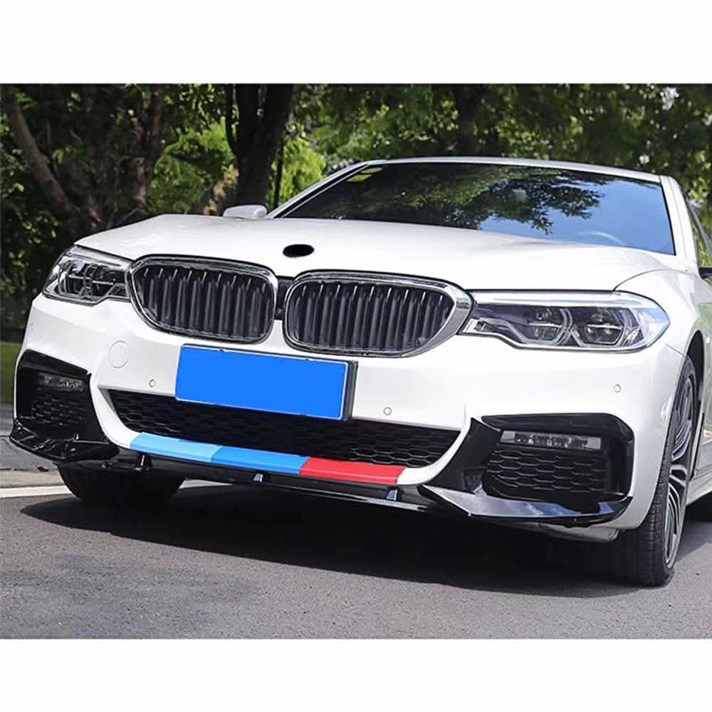 M5 Style Gloss Black Front Splitter for BMW G30 G31 5 Series Pre-LCI 17-20