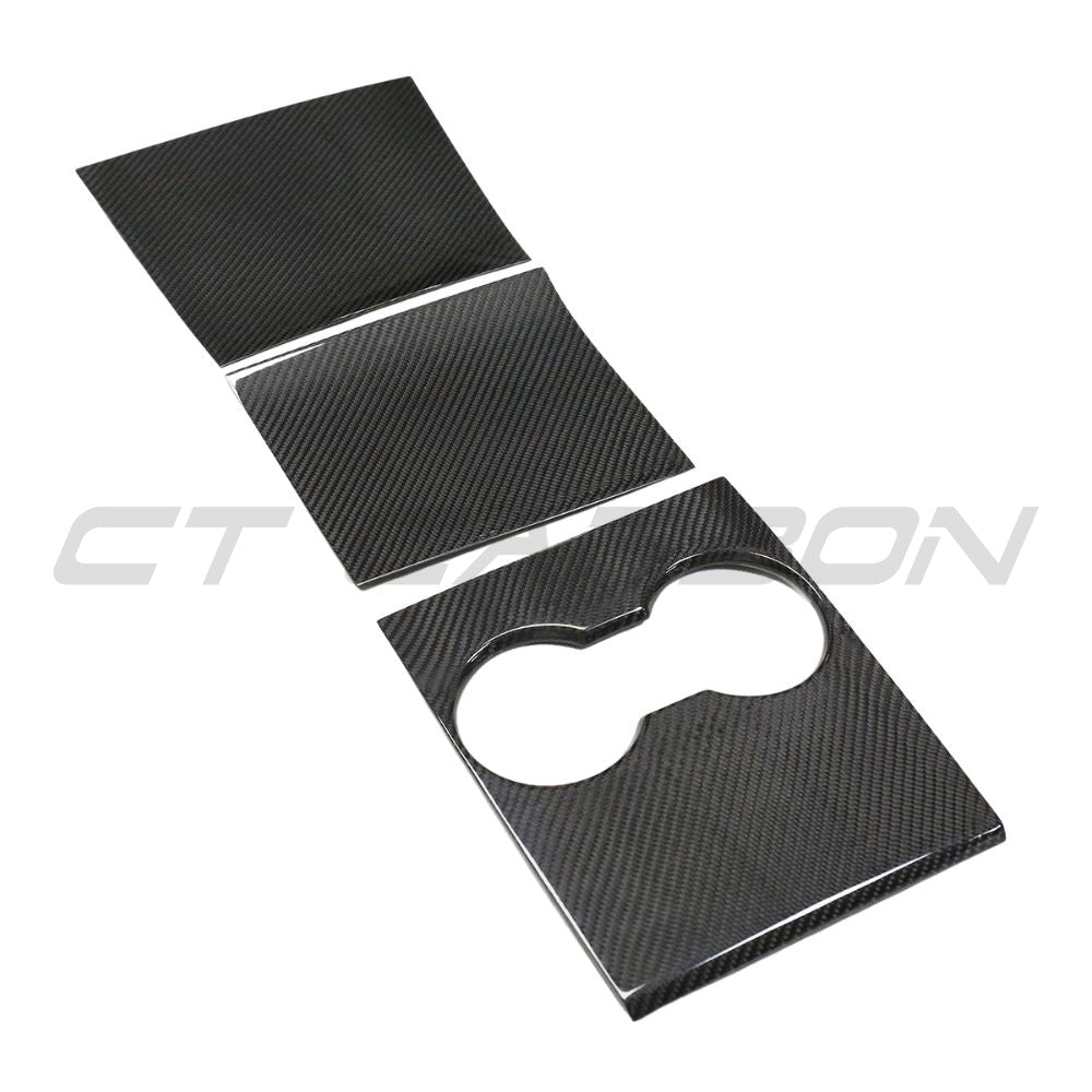 TESLA MODEL 3 2017-2023 CARBON FIBRE CENTRE CONSOLE ADD ON
