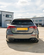 MERCEDES A-CLASS A35 W177 2018+ GLOSS BLACK REAR BUMPER CORNERS