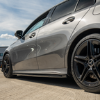 MERCEDES A-CLASS W177 & V177 2018+ GLOSS BLACK SIDE SKIRTS