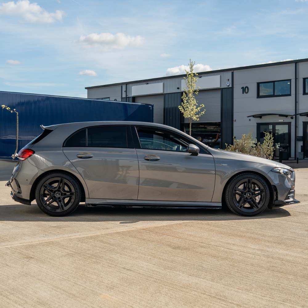 MERCEDES A-CLASS W177 & V177 2018+ GLOSS BLACK SIDE SKIRTS