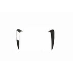 MERCEDES C-CLASS & C43 W205 COUPE GLOSS BLACK REAR BUMPER TRIM