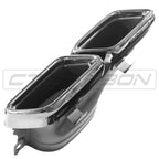 MERCEDES C-CLASS SALOON/ESTATE W205 GLOSS BLACK DIFFUSER & BLACK TIPS
