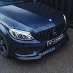 MERCEDES C43 & C CLASS W205 2014-2018 PRE-FACELIFT GLOSS BLACK SPLITTER