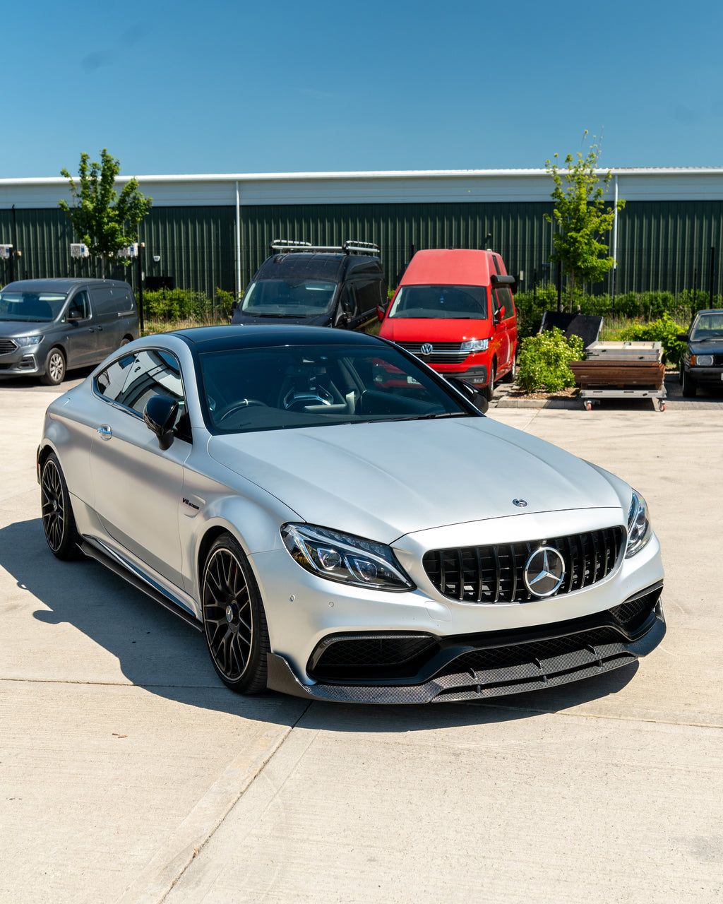 MERCEDES W205 C63 & C63S COUPE 2DR & SALOON 4DR CARBON SIDE SKIRTS V1