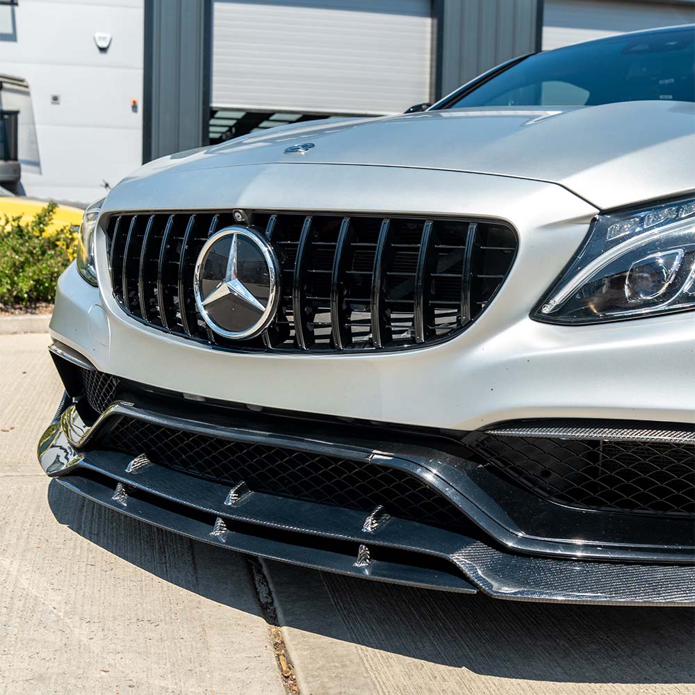 MERCEDES C63 W205 COUPE CARBON FIBRE SPLITTER - V2