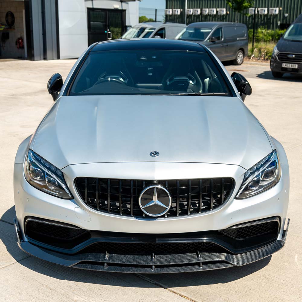 MERCEDES C63 W205 COUPE CARBON FIBRE SPLITTER - V2