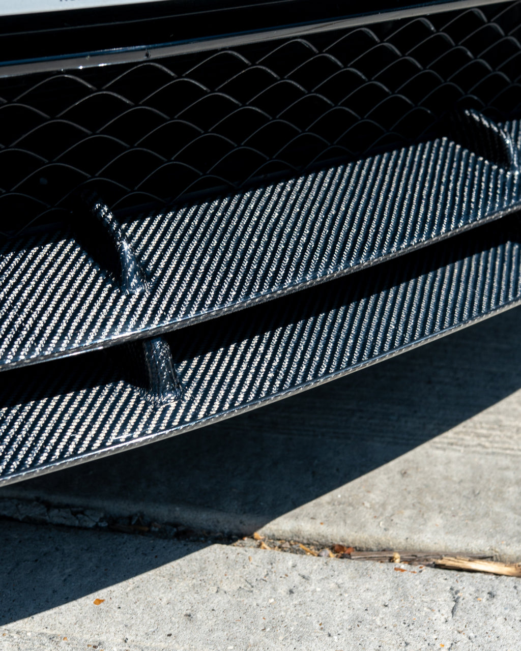 MERCEDES C63 W205 COUPE CARBON FIBRE SPLITTER V2
