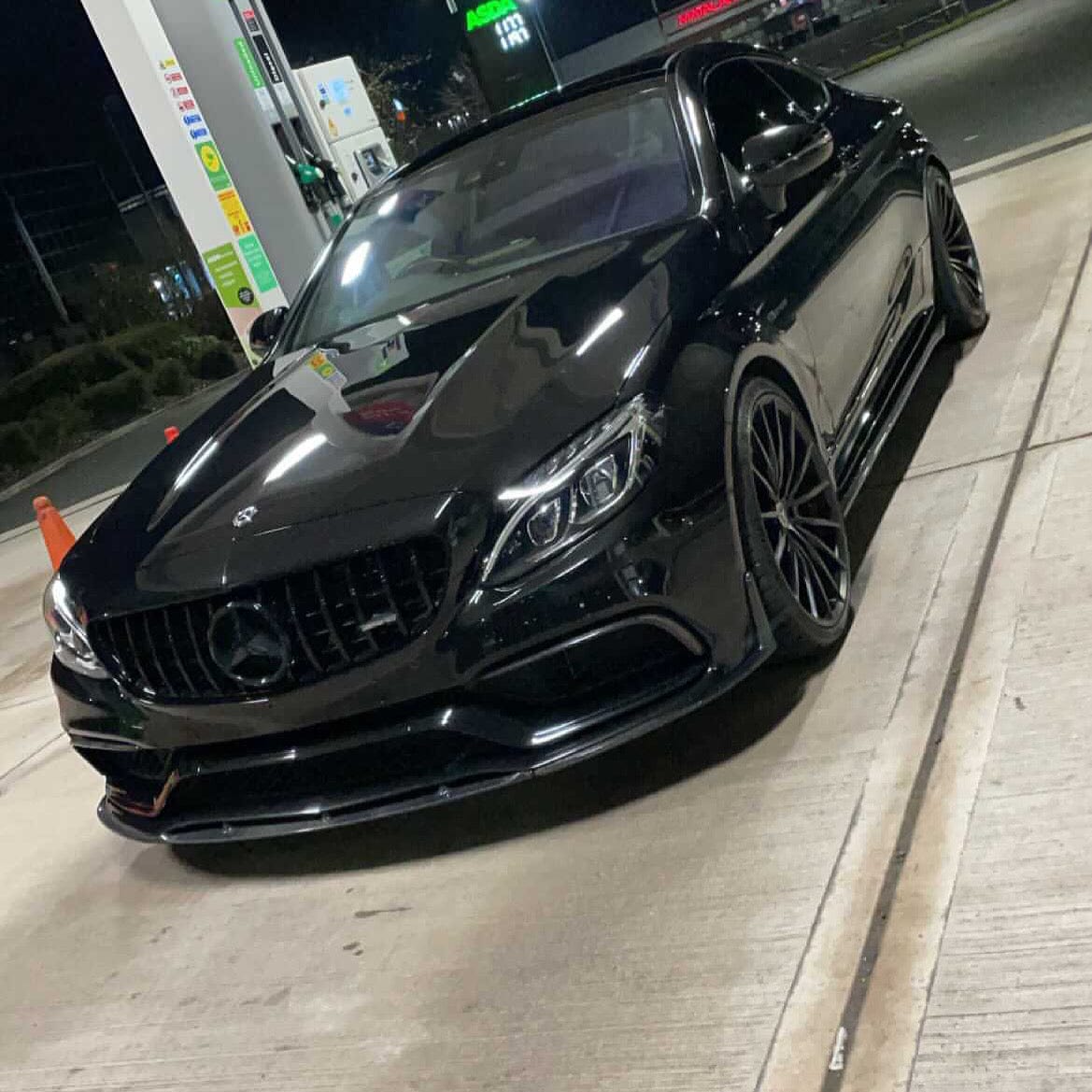 MERCEDES C63 W205 COUPE/CONVERTIBLE CARBON SPLITTER V1