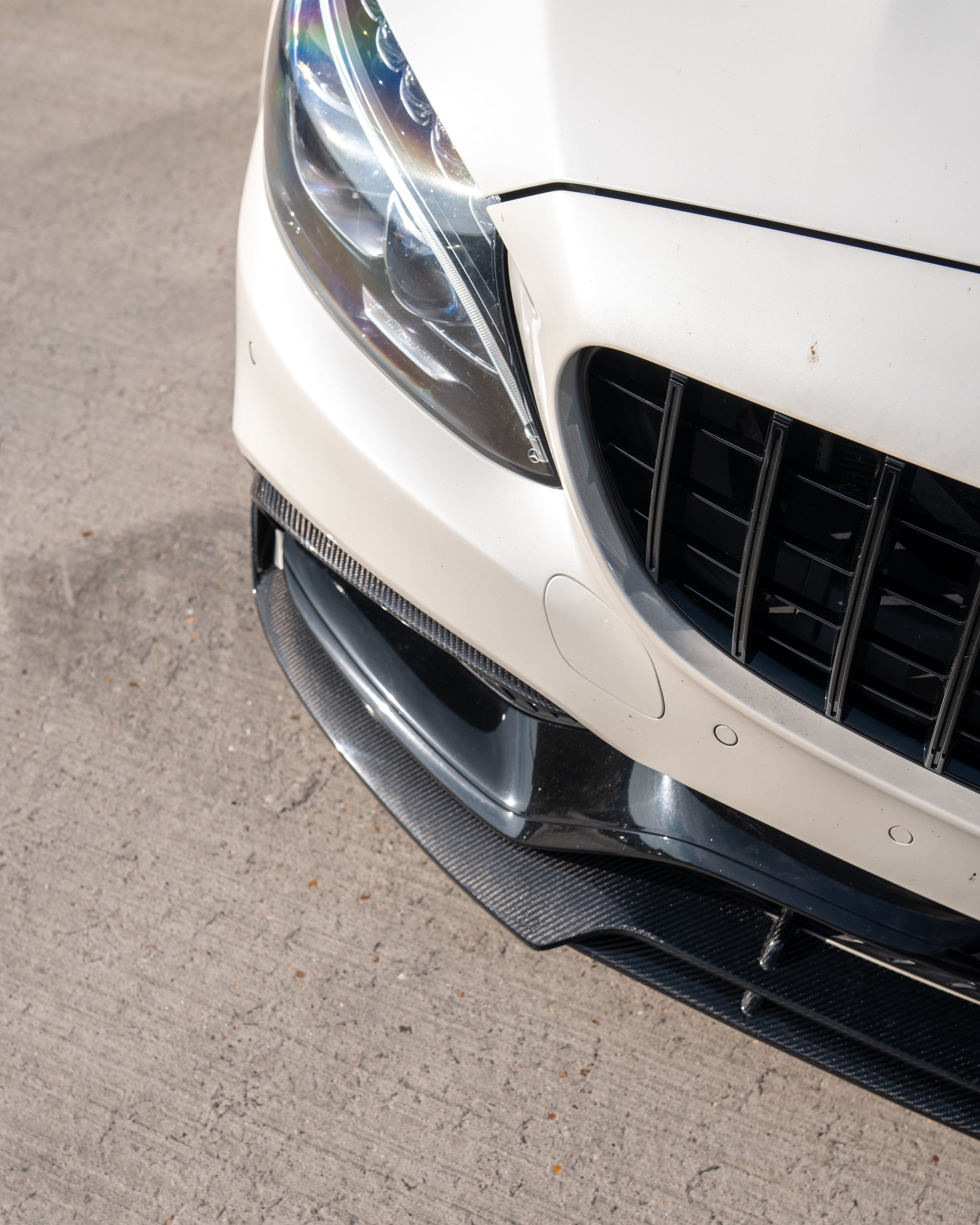 MERCEDES C63 W205 SALOON/ESTATE CARBON FIBRE SPLITTER - B-STYLE