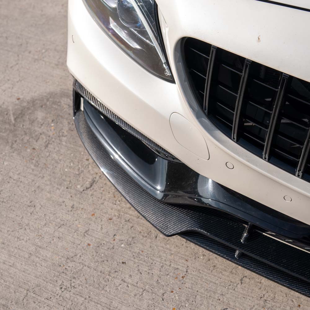 MERCEDES C63 W205 SALOON/ESTATE CARBON FIBRE SPLITTER - V1