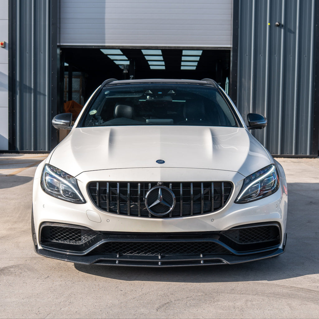 MERCEDES C63 W205 SALOON/ESTATE CARBON FIBRE SPLITTER - V1