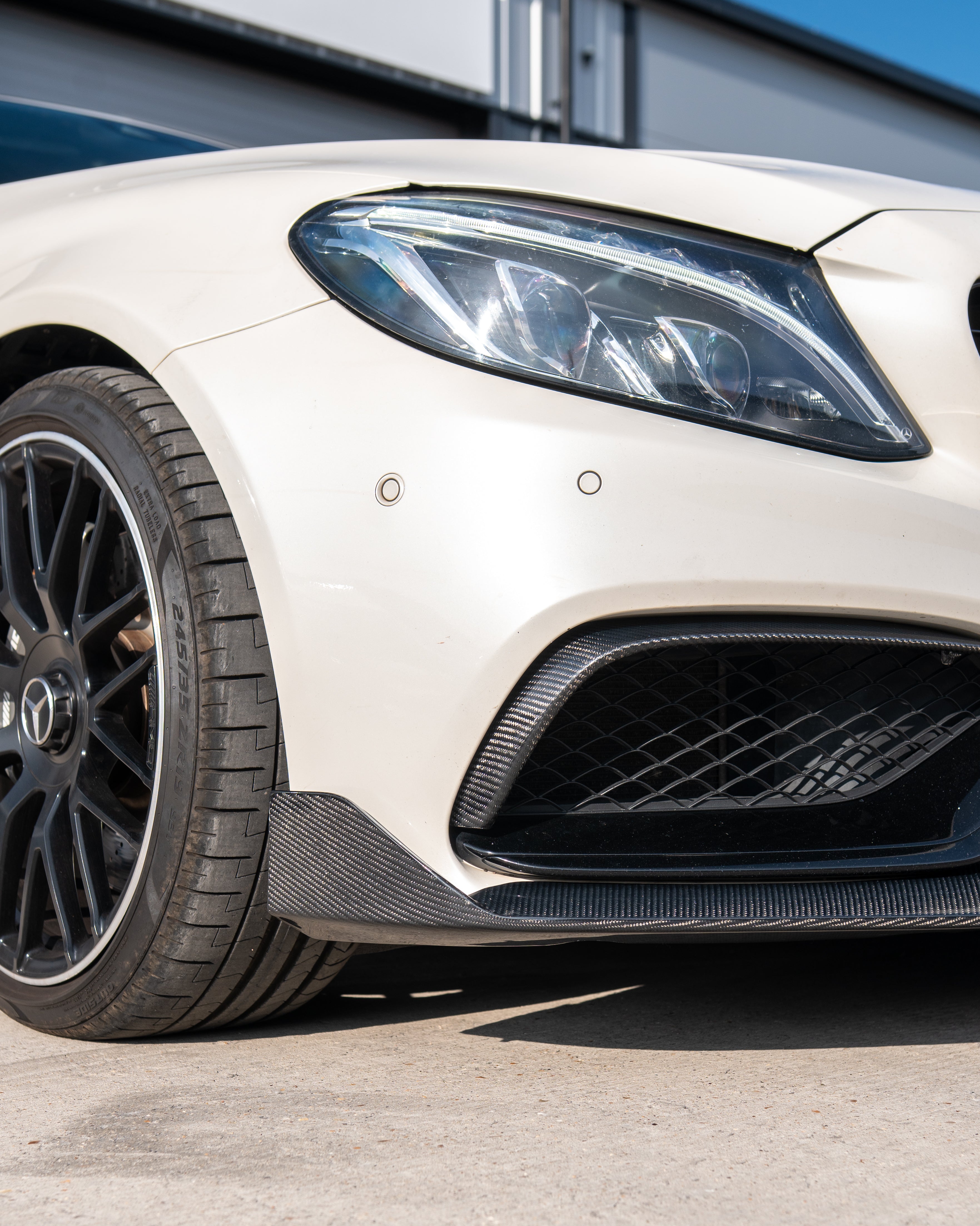 MERCEDES C63 W205 SALOON/ESTATE CARBON FIBRE SPLITTER - B-STYLE